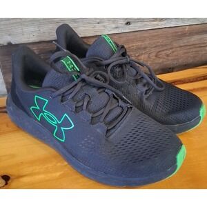 Under Armour 3024878 UA Charged Pursuit 3 Running Shoes Black/Lim, Size 11.5